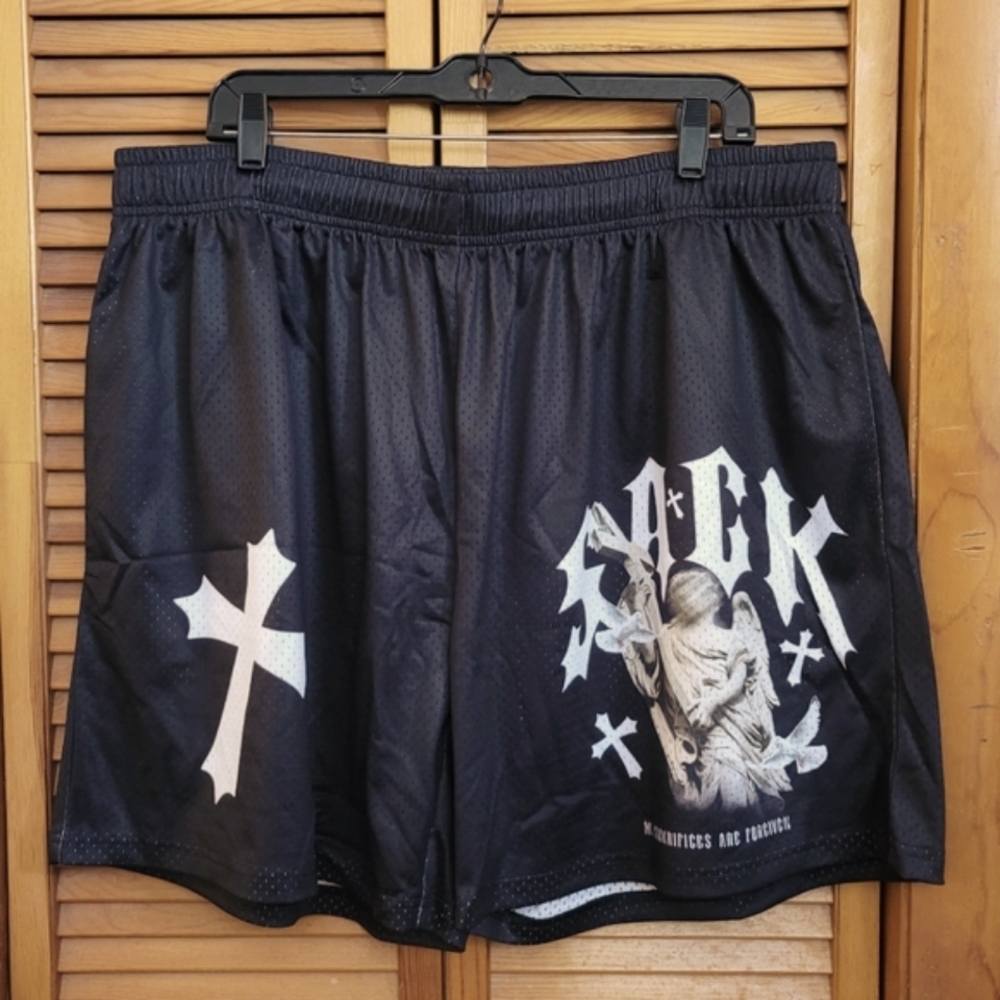 NWOT Sackrifices Sack Forgiveness Mens Shorts Size XL